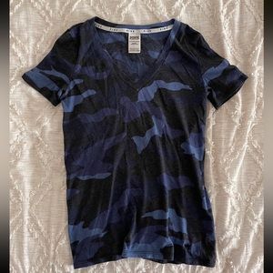 VS PINK camo sleepwear shirt
